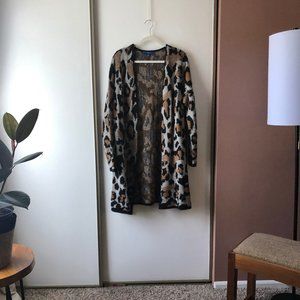 Apt 9 Coat Sweater Animal Print Size XL